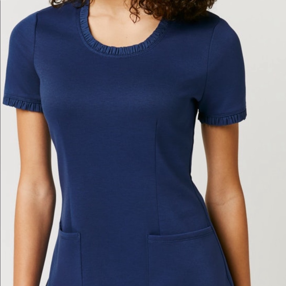 Januu estate royal blue scrub top Small